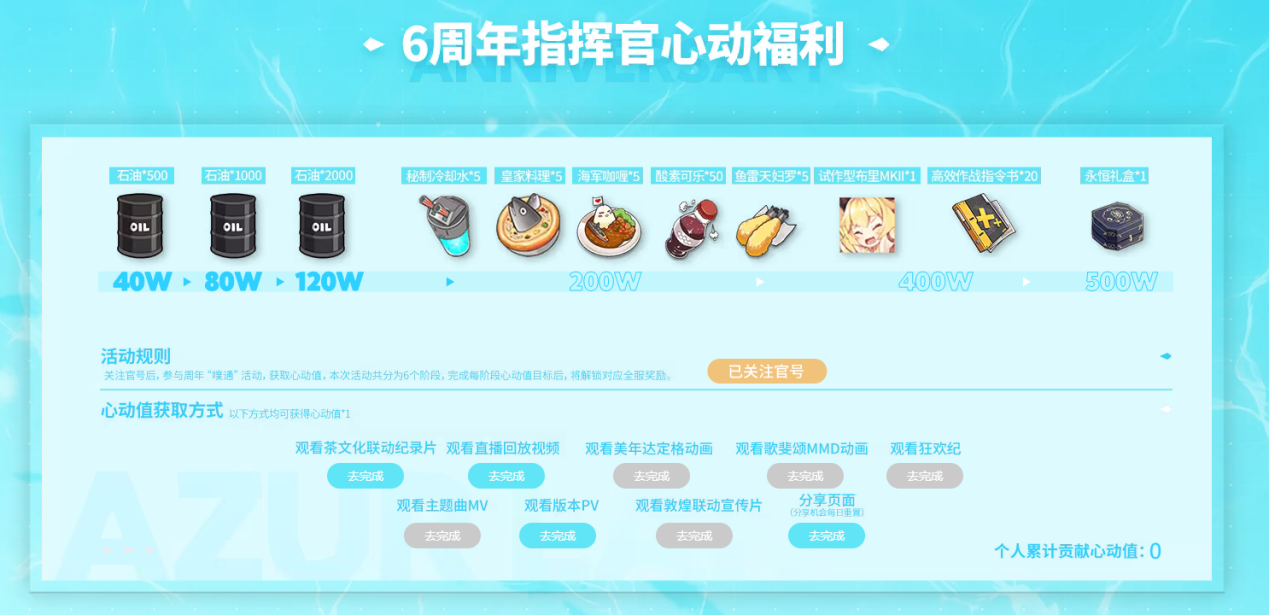 攜手歡慶6周年《碧藍(lán)航線》今日正式迎來六周歲生日！