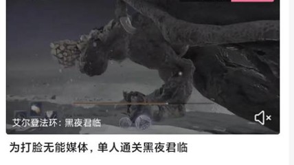 《老頭環(huán)》新作太難了 1級無傷八周目大佬直播破防